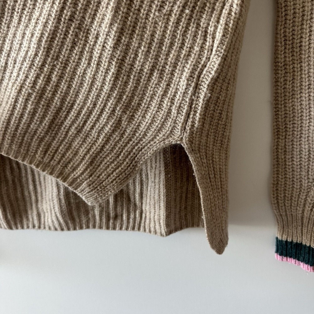 Madewell Tipped Forrest V-Neck Sweater Women's Size XS - Picture 7 of 10